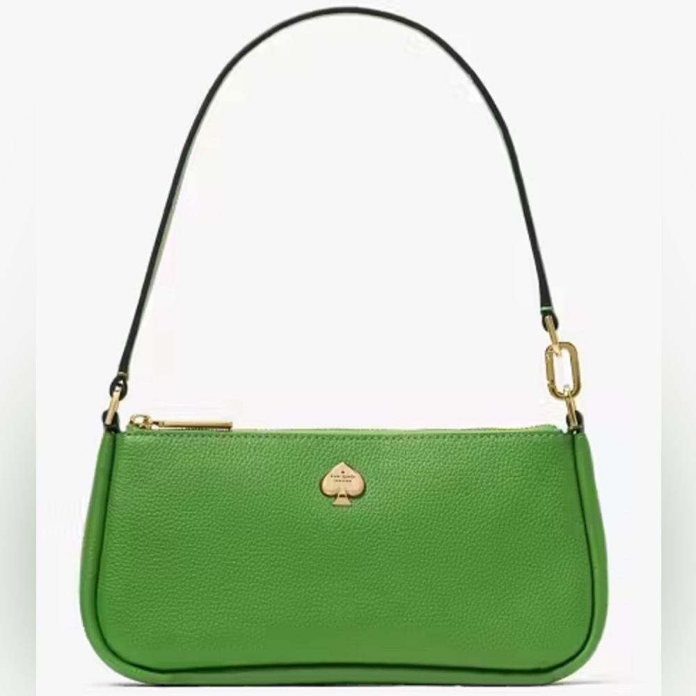 NWT Kate Spade Kayla Convertible Wristlet Shoulder Bag Wallet in Bright Green